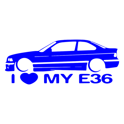 Sticker - I LOVE MY E36