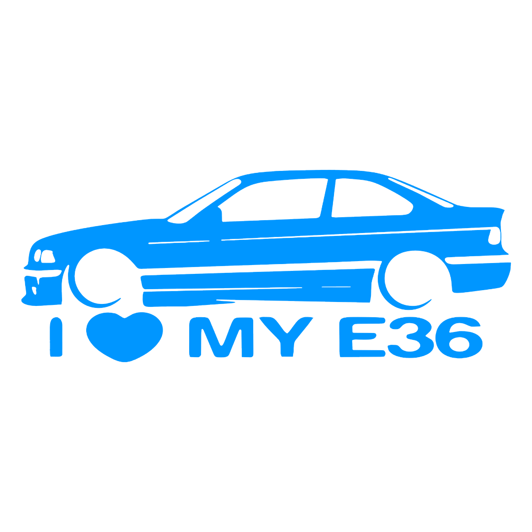 Sticker - I LOVE MY E36