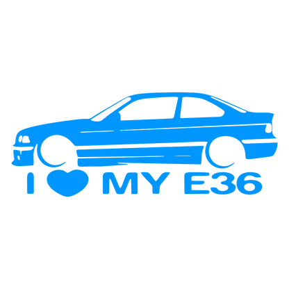 Sticker - I LOVE MY E36