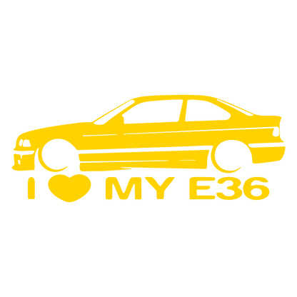 Sticker - I LOVE MY E36