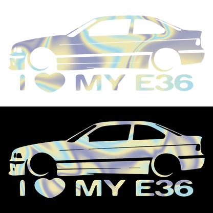 Sticker - I LOVE MY E36
