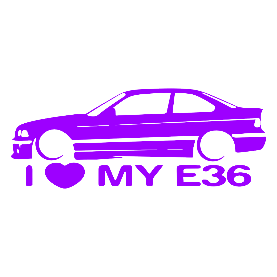 Sticker - I LOVE MY E36