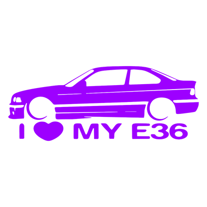 Sticker - I LOVE MY E36