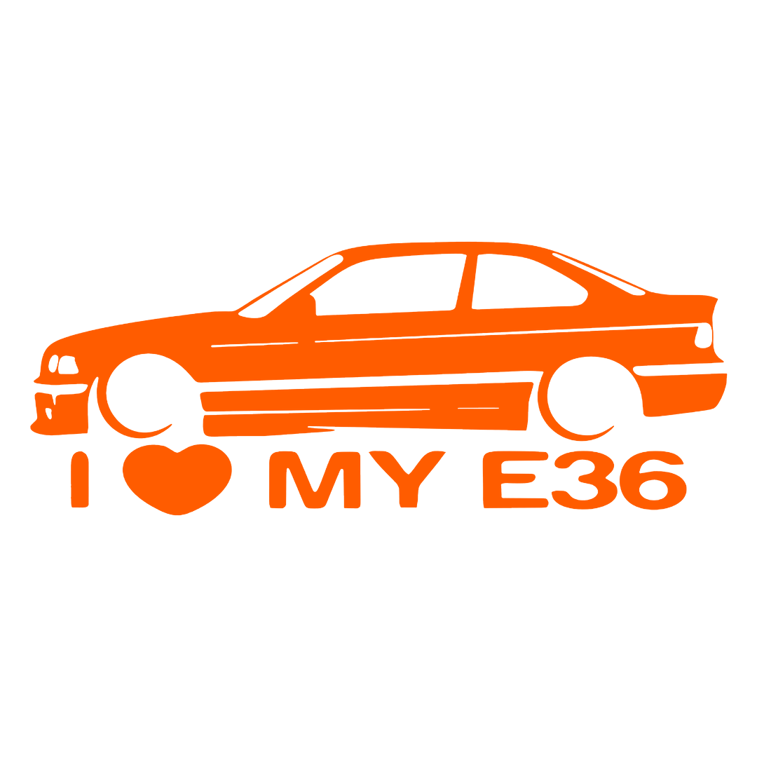 Sticker - I LOVE MY E36