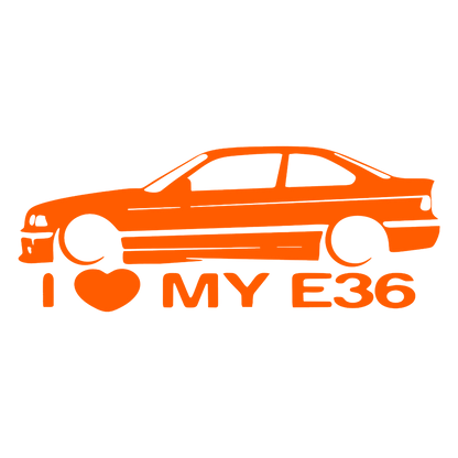 Sticker - I LOVE MY E36