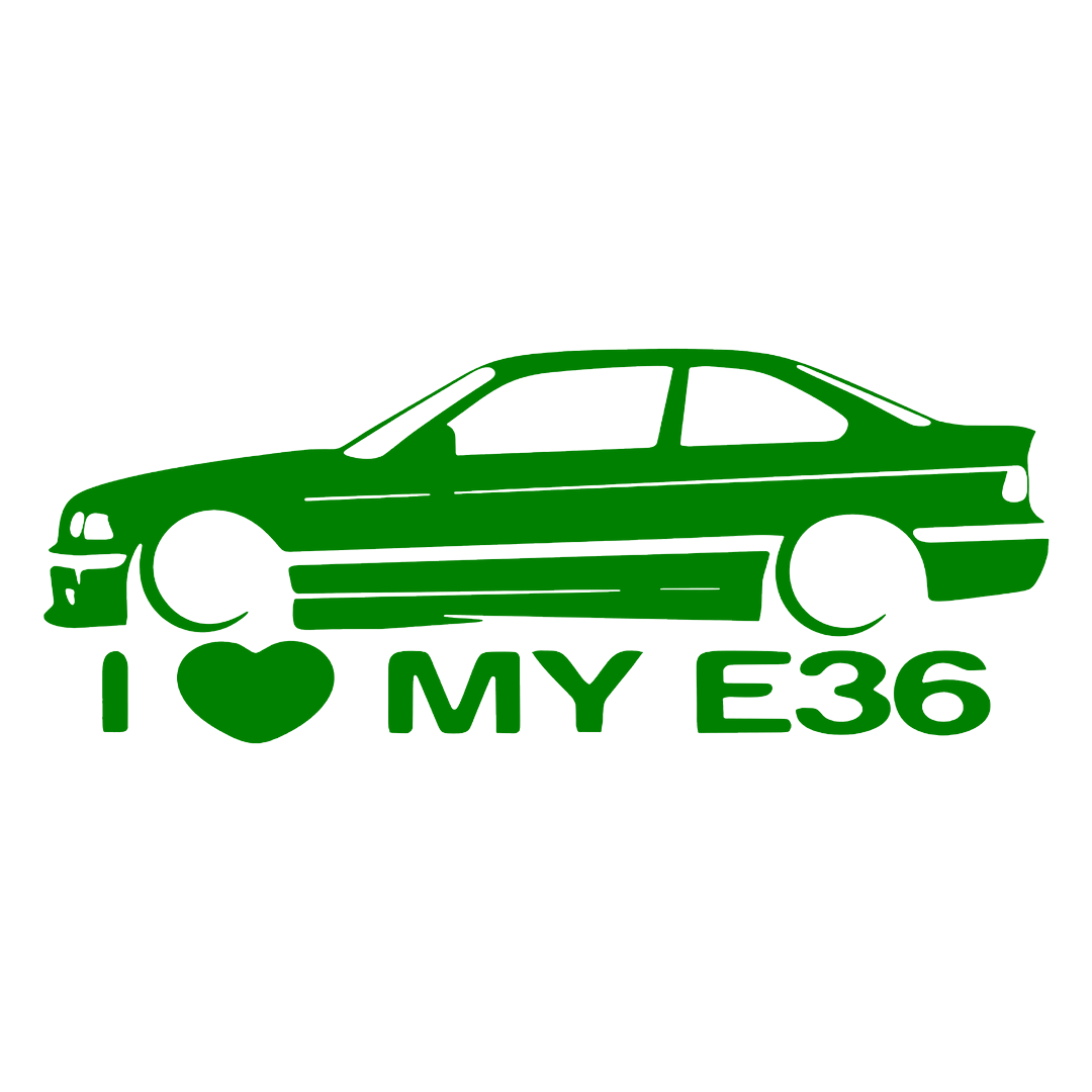 Sticker - I LOVE MY E36