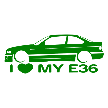 Sticker - I LOVE MY E36