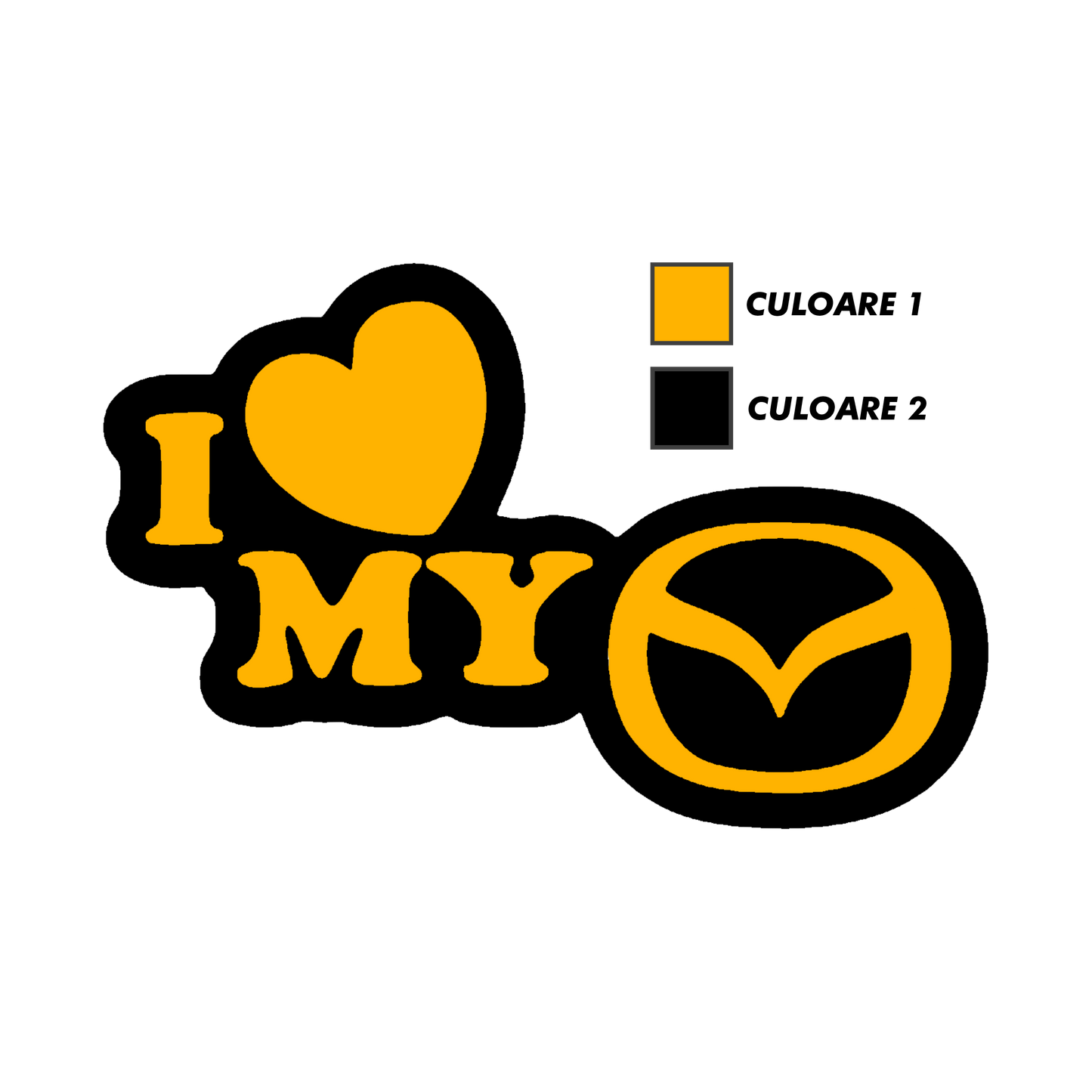 Sticker - I LOVE MY MAZDA
