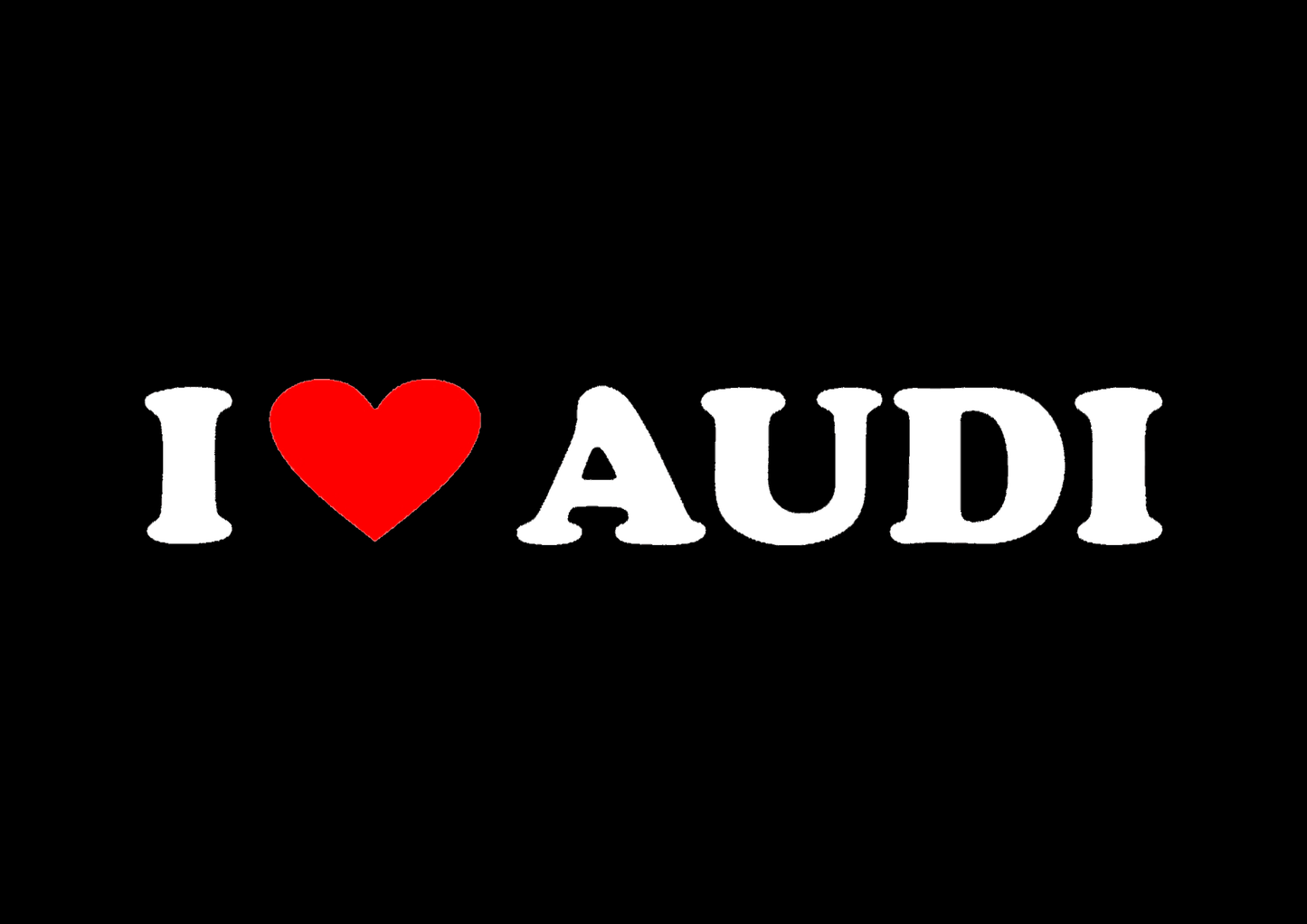 Sticker - I LOVE AUDI