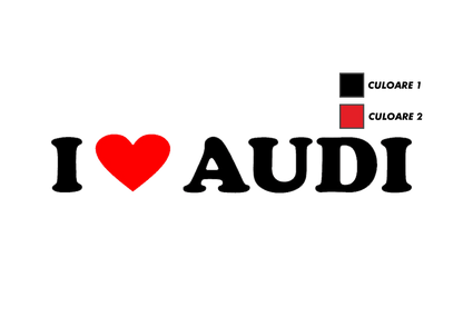 Sticker - I LOVE AUDI