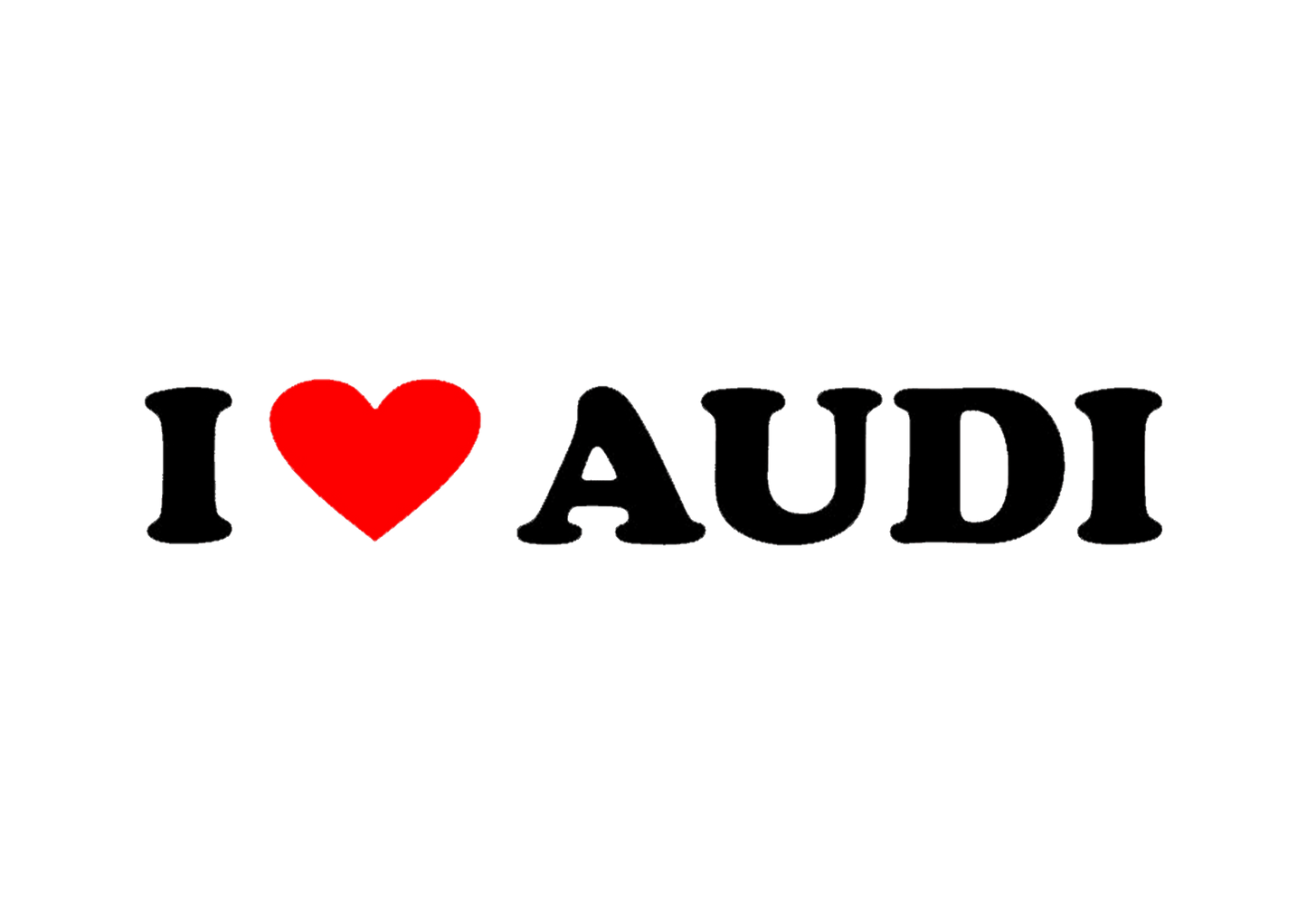 Sticker - I LOVE AUDI
