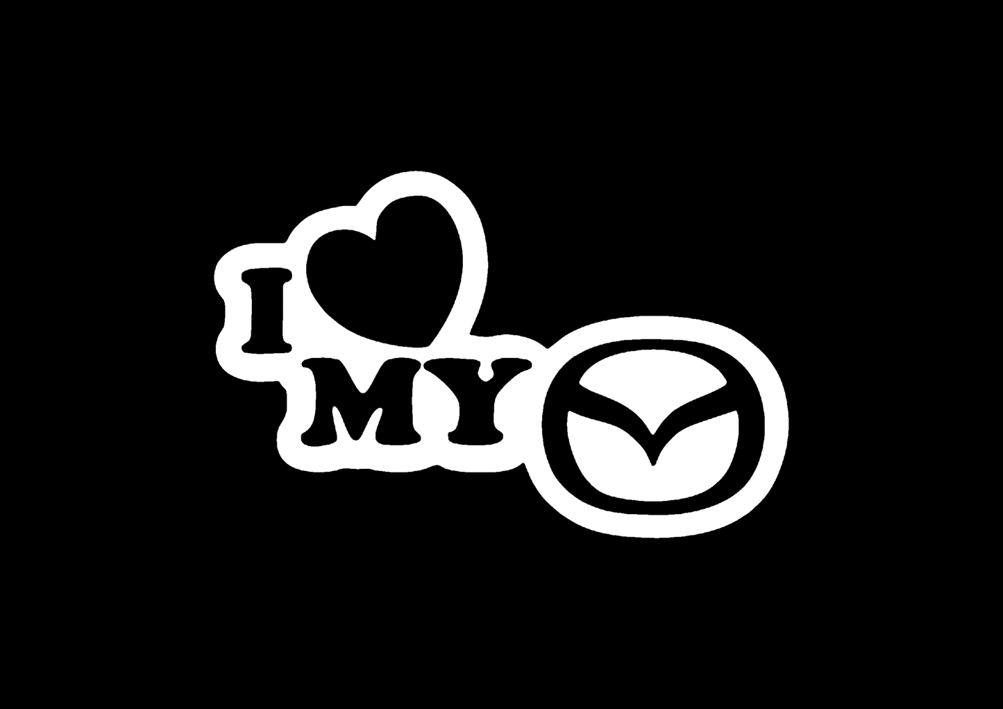 Sticker - I LOVE MY MAZDA