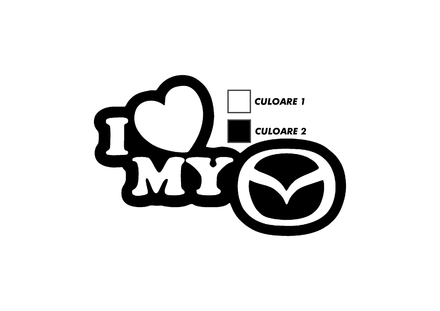 Sticker - I LOVE MY MAZDA