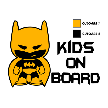 Sticker - KIDS ON BOARD BATMAN