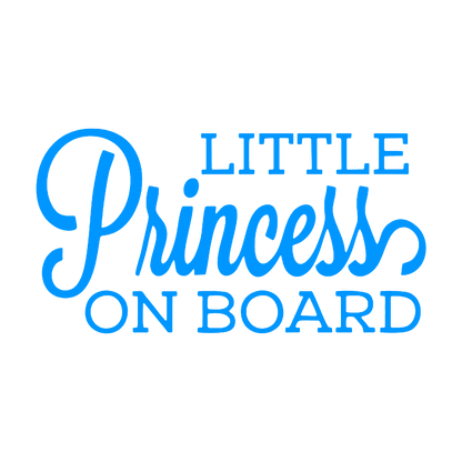 Little princess on board - Albastru Deschis