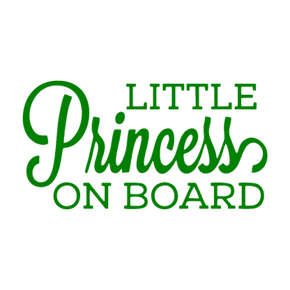 Little princess on board - Verde