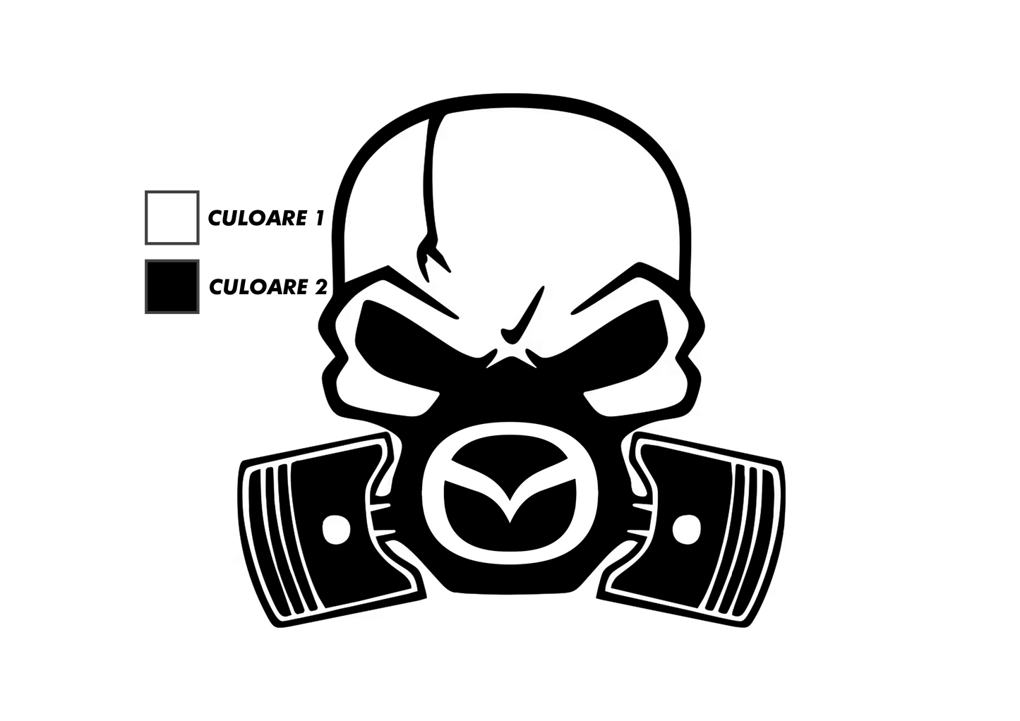 Sticker - MAZDA SKULL
