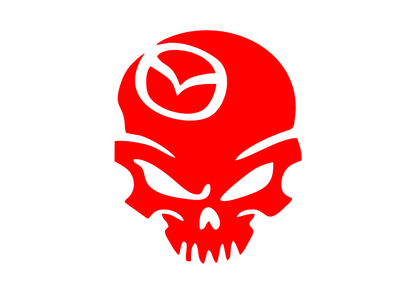 Sticker - MAZDA SKULL 2