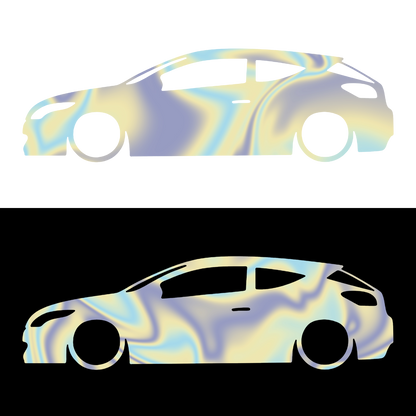 Sticker - SILUETA MEGANE 3 COUPE