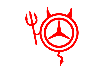 Sticker - MERCEDES DEVIL