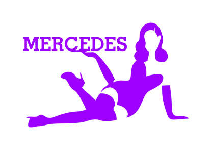 Sticker - MERCEDES GIRL 1