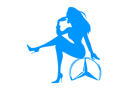 Sticker - MERCEDES GIRL 2