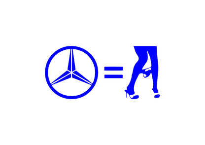 Sticker - MERCEDES = NO CLOTHES