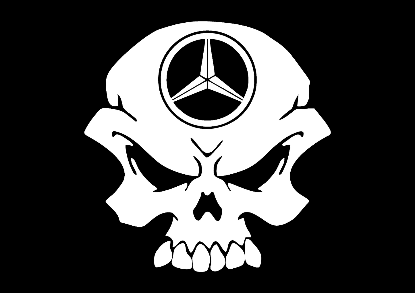 Sticker - MERCEDES SKULL 2