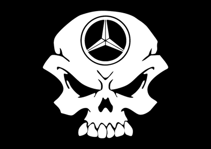 Sticker - MERCEDES SKULL 2