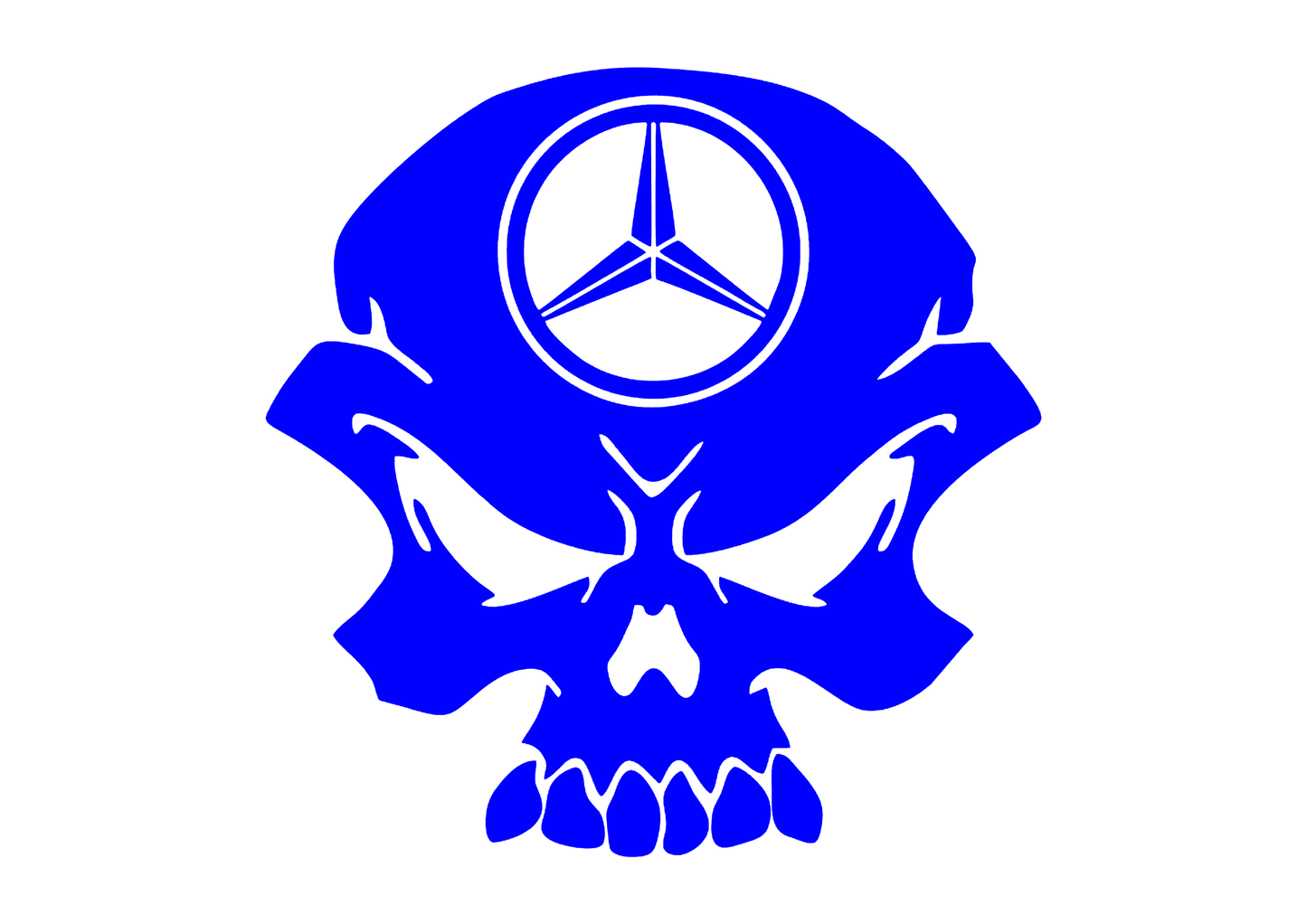 Sticker - MERCEDES SKULL 2