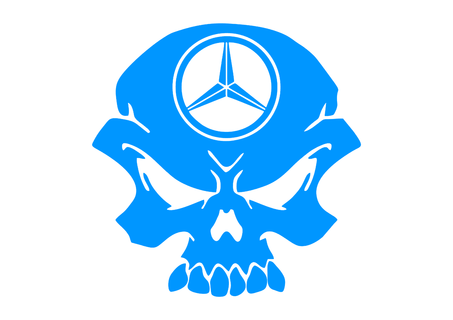 Sticker - MERCEDES SKULL 2