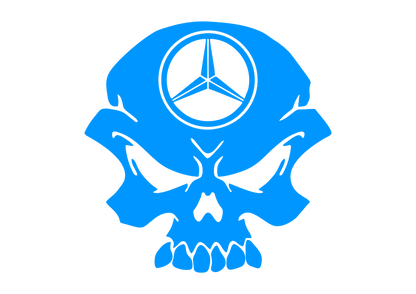 Sticker - MERCEDES SKULL 2