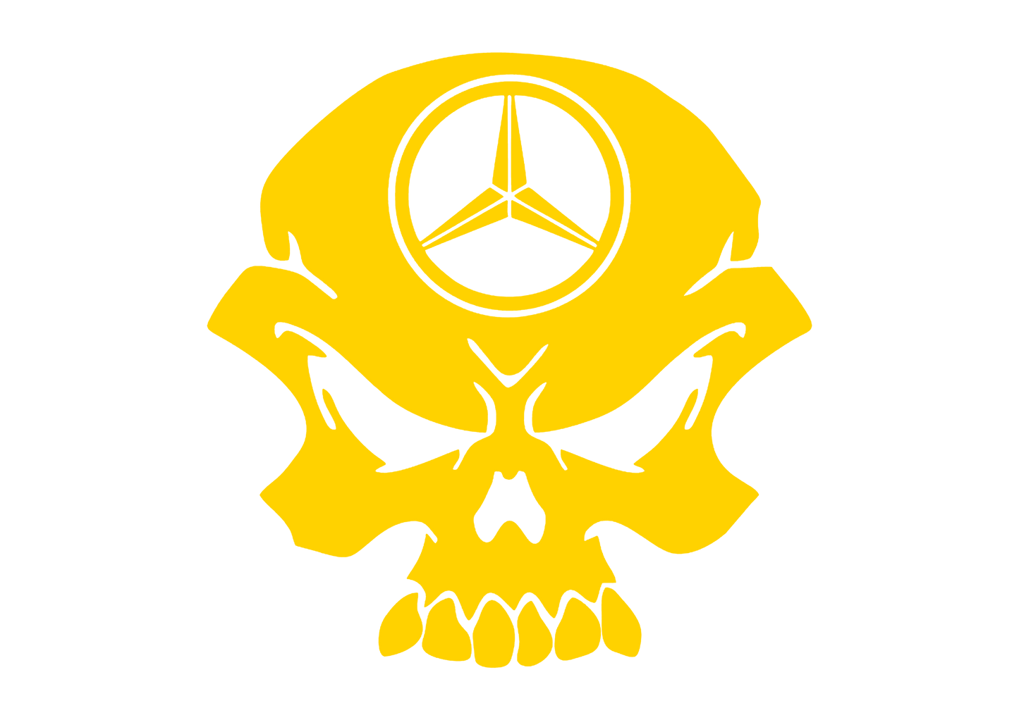 Sticker - MERCEDES SKULL 2
