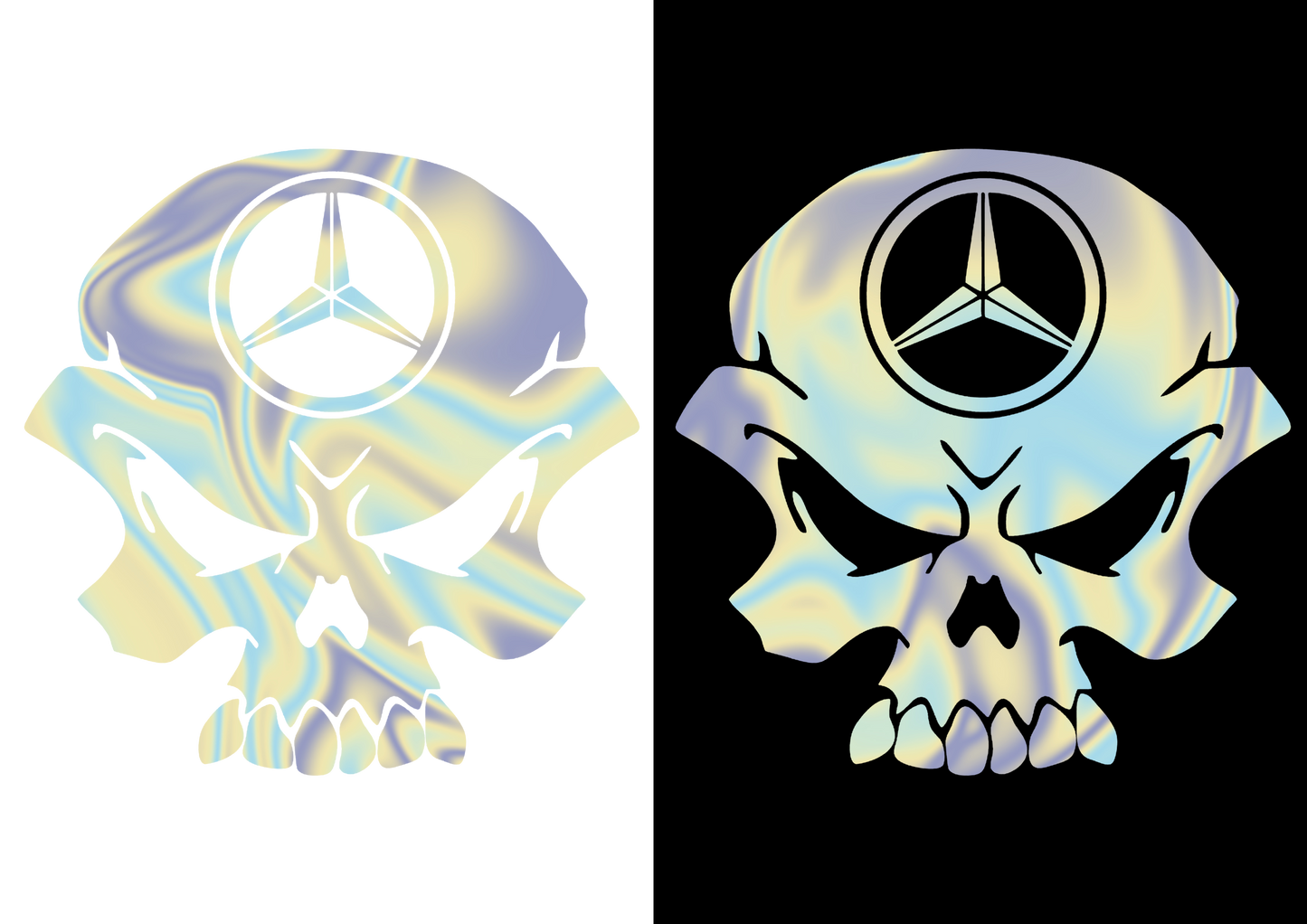 Sticker - MERCEDES SKULL 2