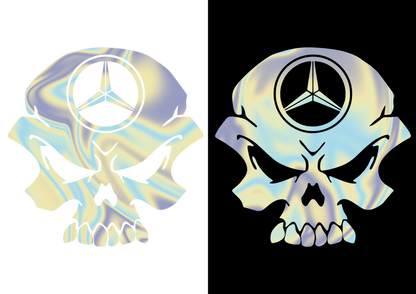 Sticker - MERCEDES SKULL 2