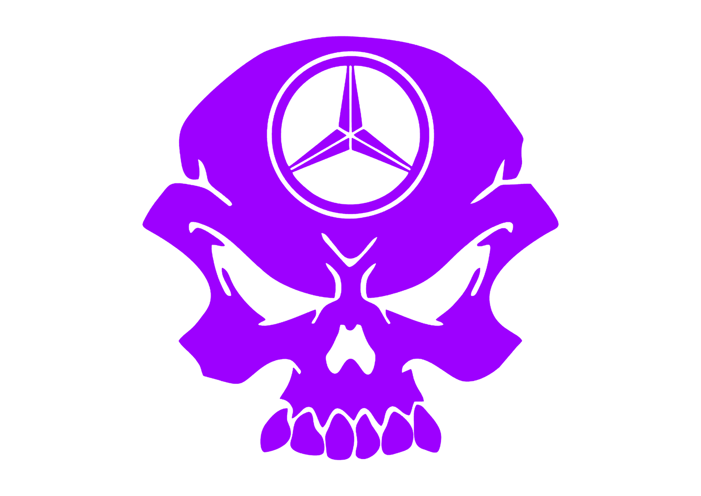Sticker - MERCEDES SKULL 2