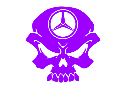 Sticker - MERCEDES SKULL 2