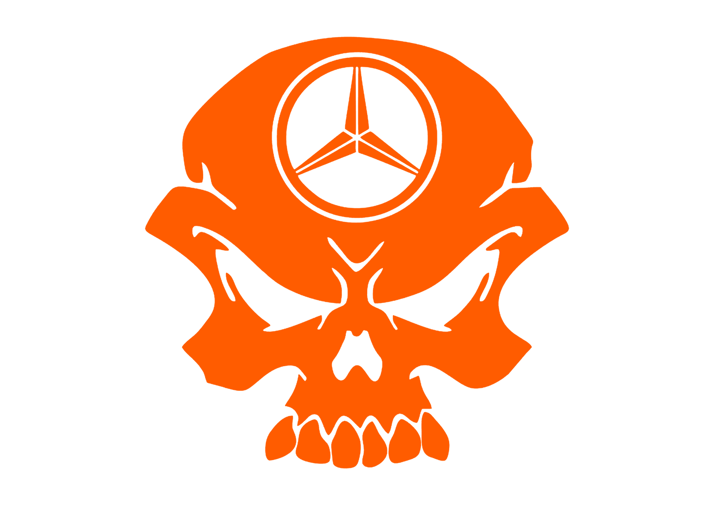 Sticker - MERCEDES SKULL 2