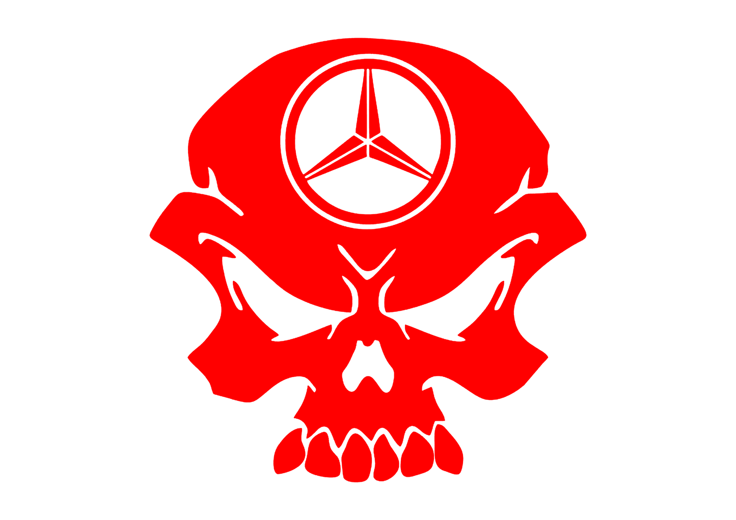 Sticker - MERCEDES SKULL 2