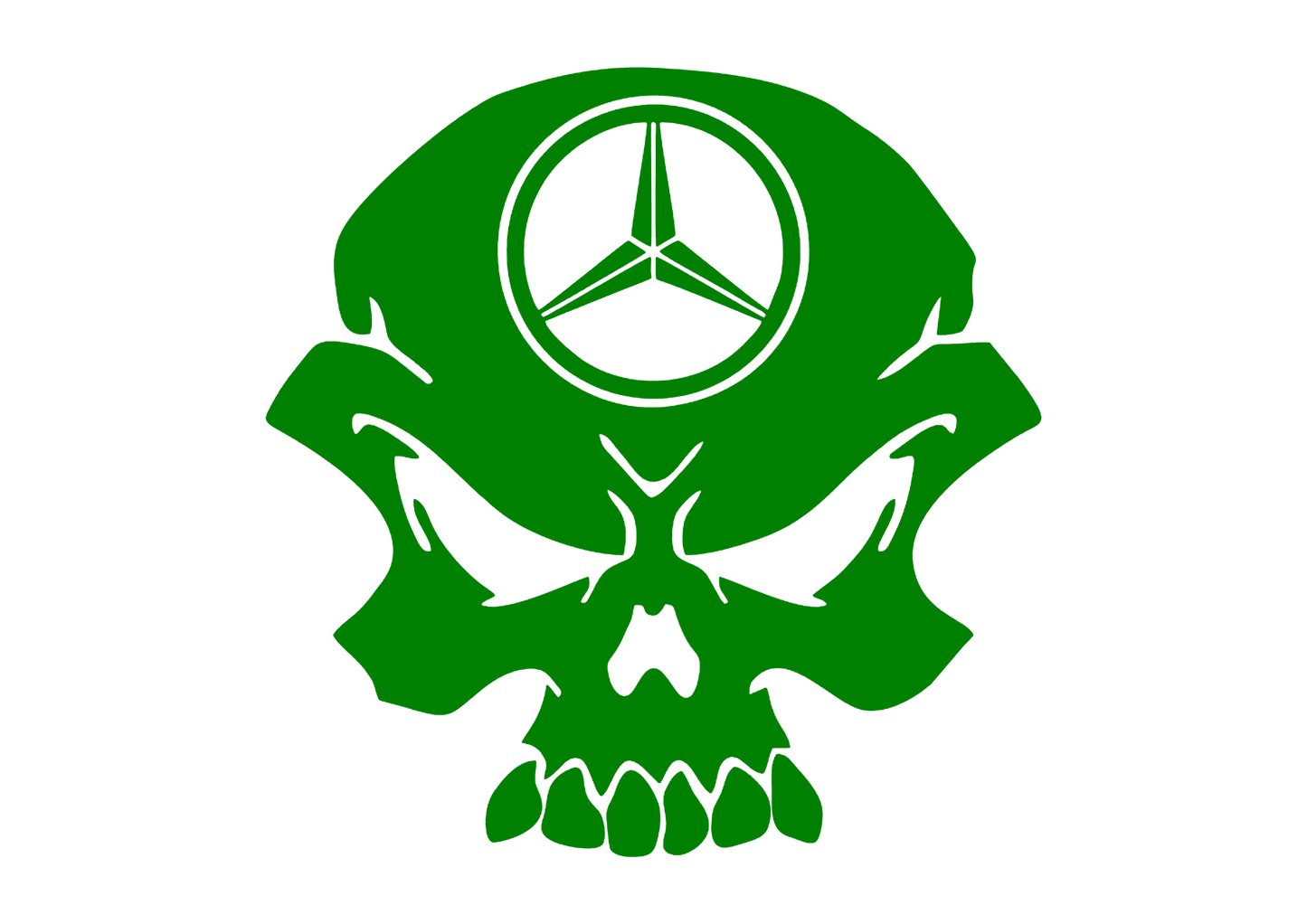 Sticker - MERCEDES SKULL 2