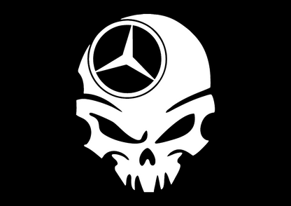 Sticker - MERCEDES SKULL 3