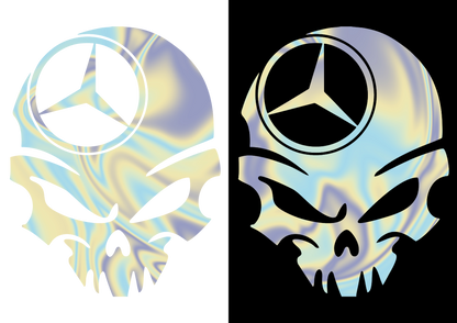 Sticker - MERCEDES SKULL 3