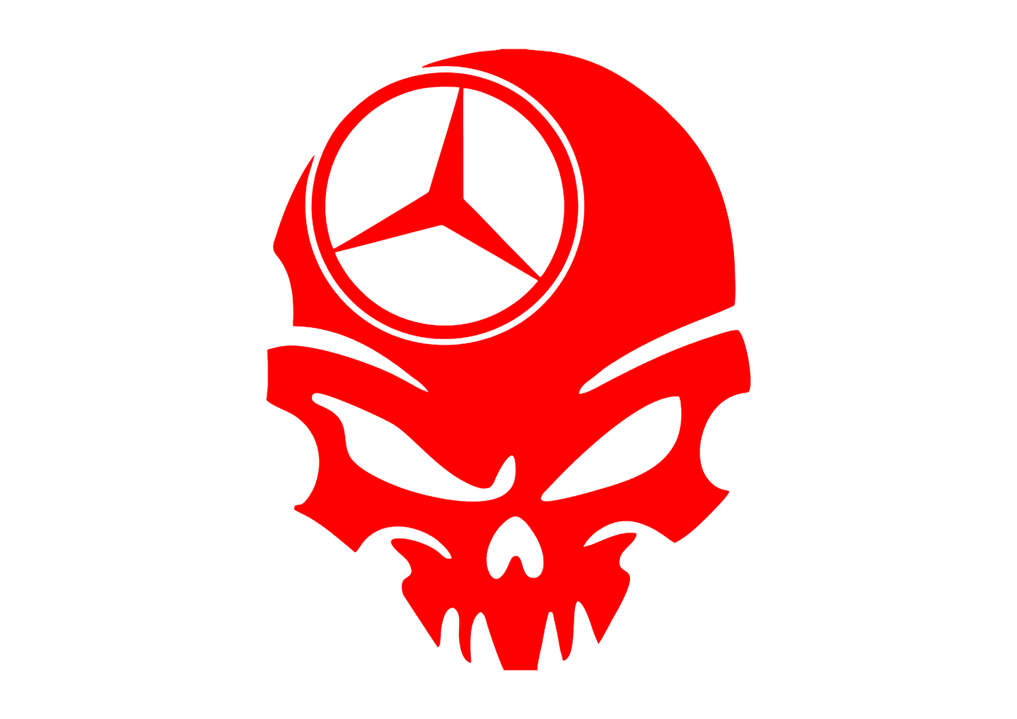 Sticker - MERCEDES SKULL 3