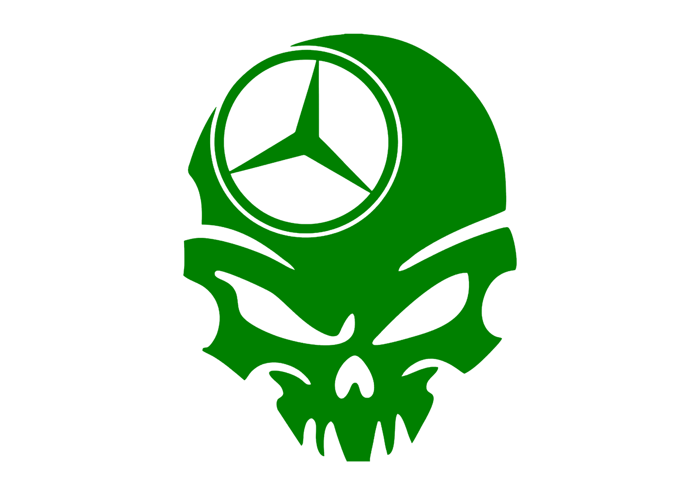 Sticker - MERCEDES SKULL 3