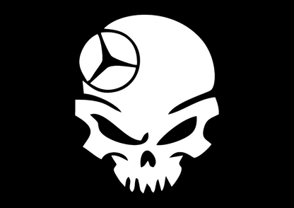 Sticker - MERCEDES SKULL 4