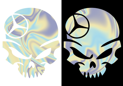 Sticker - MERCEDES SKULL 4