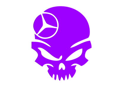 Sticker - MERCEDES SKULL 4