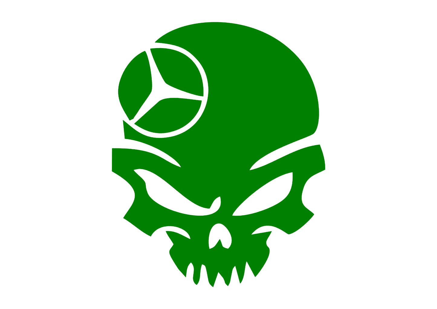 Sticker - MERCEDES SKULL 4