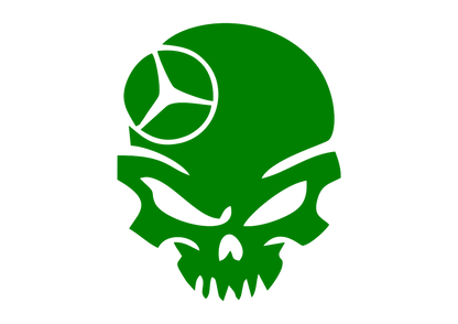 Sticker - MERCEDES SKULL 4