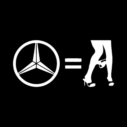 Sticker - MERCEDES = NO CLOTHES